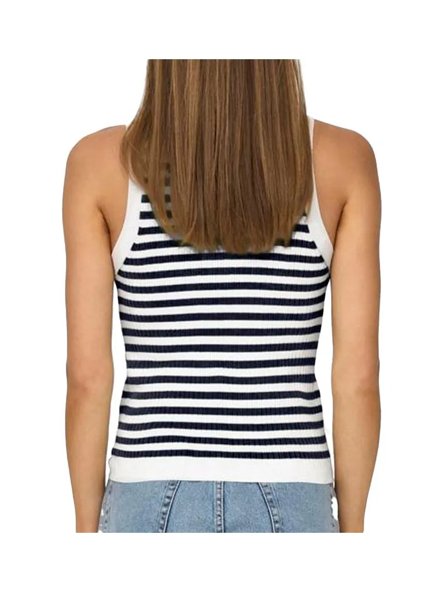 Top à Rayures Marine/Ecru Femme JDY Aya 3