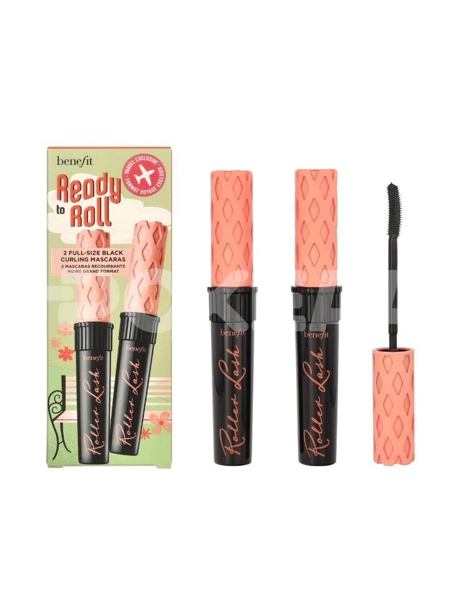 Benefit Ready To Roll Mascara Duo 17g - 2x Roller Lash Mascara/Travel Set 1