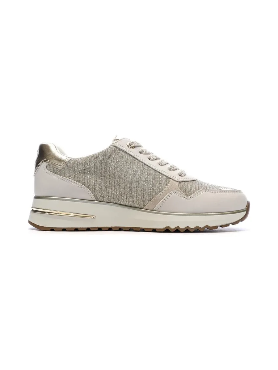 Baskets Gris Perle Femme Marco Tozzi Cream 3