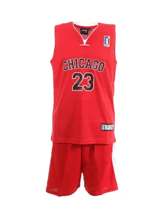 Chicago Ensemble de basketball Rouge/Noir Enfant Sport Zone 1