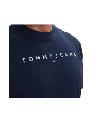 T-Shirt Marine Homme Tommy Hilfiger Reg Linearss 3