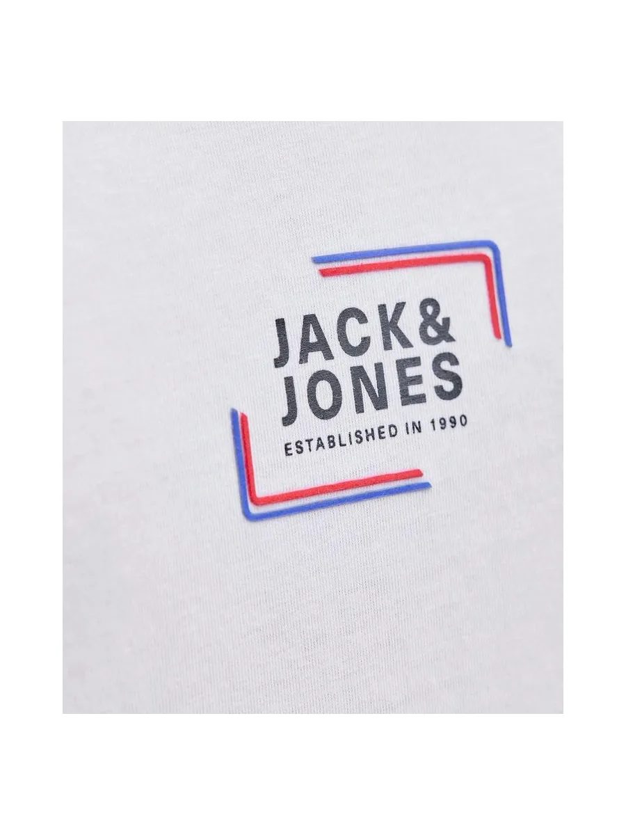 T-Shirt Blanc Garçon Jack & Jones Corp 3