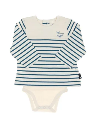 Body t-shirt Turquoise/Beige Garçon EOM Vabody 1