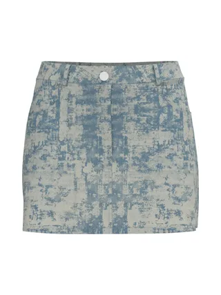 Jupe en jean Courte Bleu Femme Pieces Denim 1