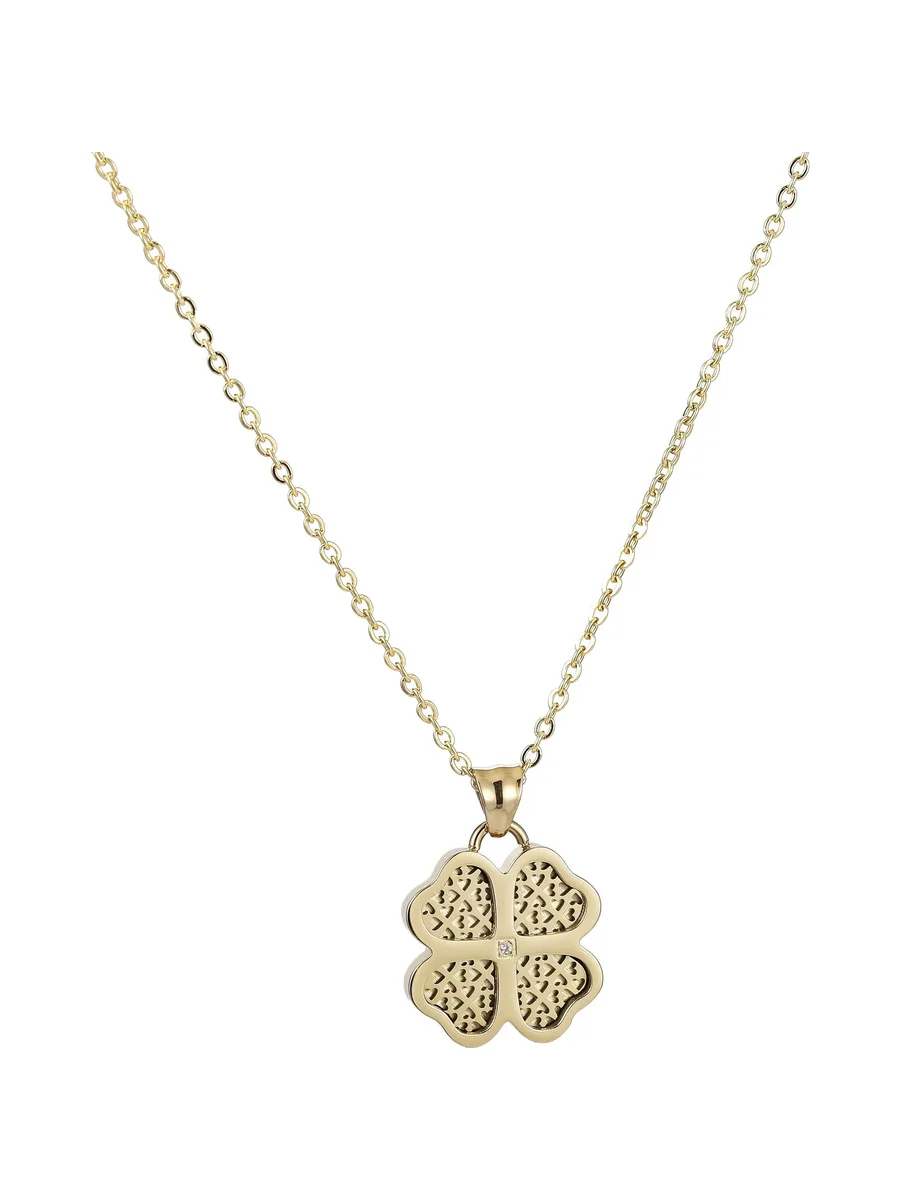 Collier Bellarose Perfume — Trèfle Porte-bonheur (Zirconium) 4