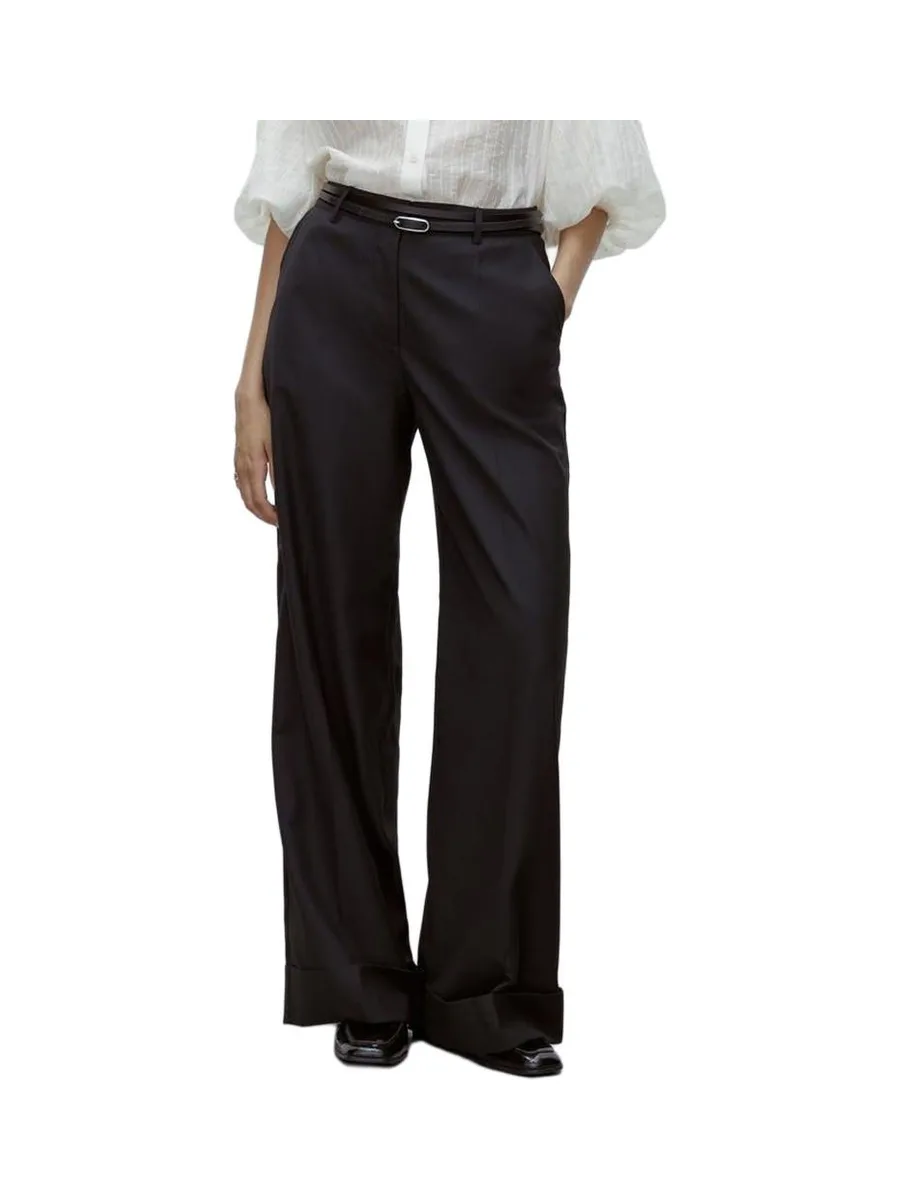 Pantalon fluide Noir Femme Vila Giilja 2