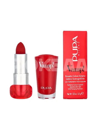 Pupa Vamp! Extreme Colour Lipstick 3.5g - #302 Ruby Red 1