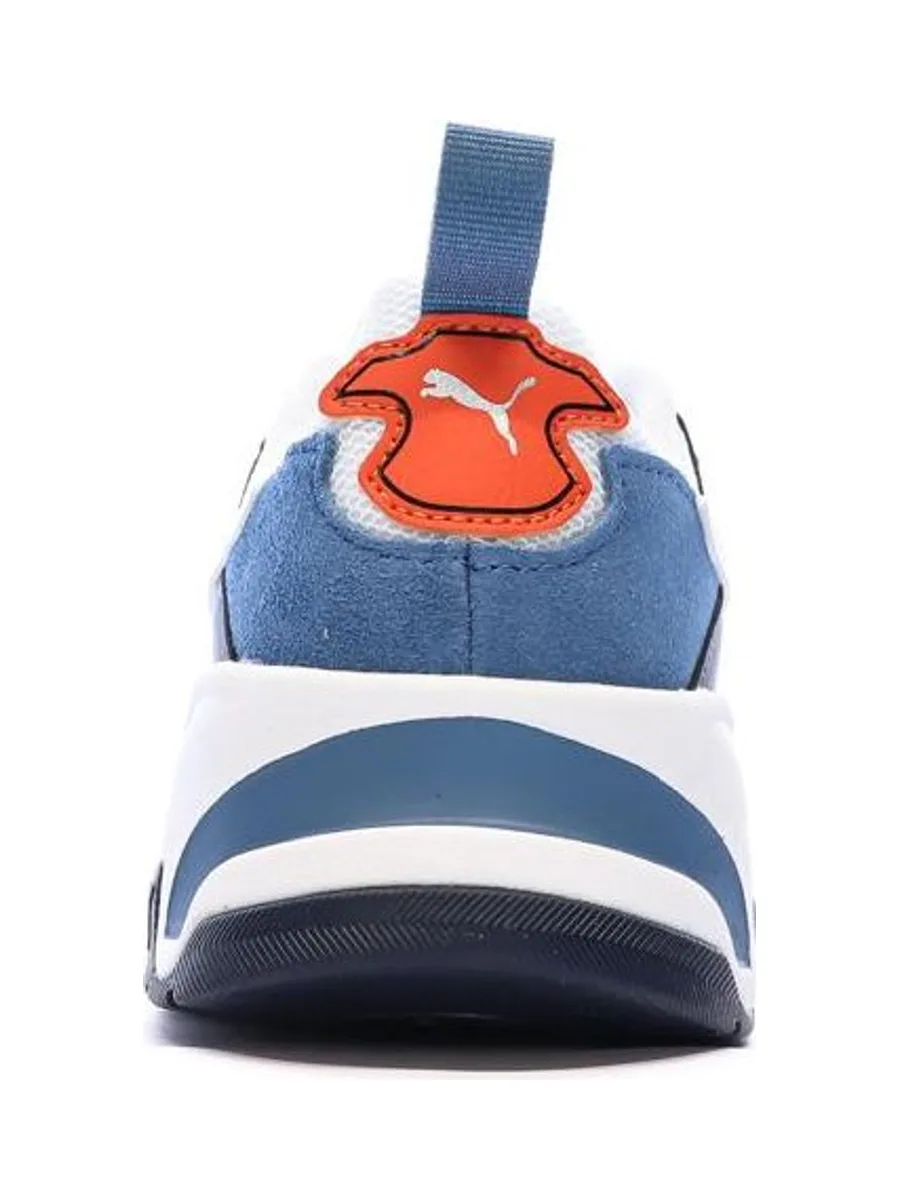 Baskets Blanc/Bleu Garçon Puma Trinity 4