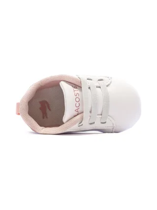 Baskets Blanches/Rose Bébé Lacoste Carnaby Set 225 4