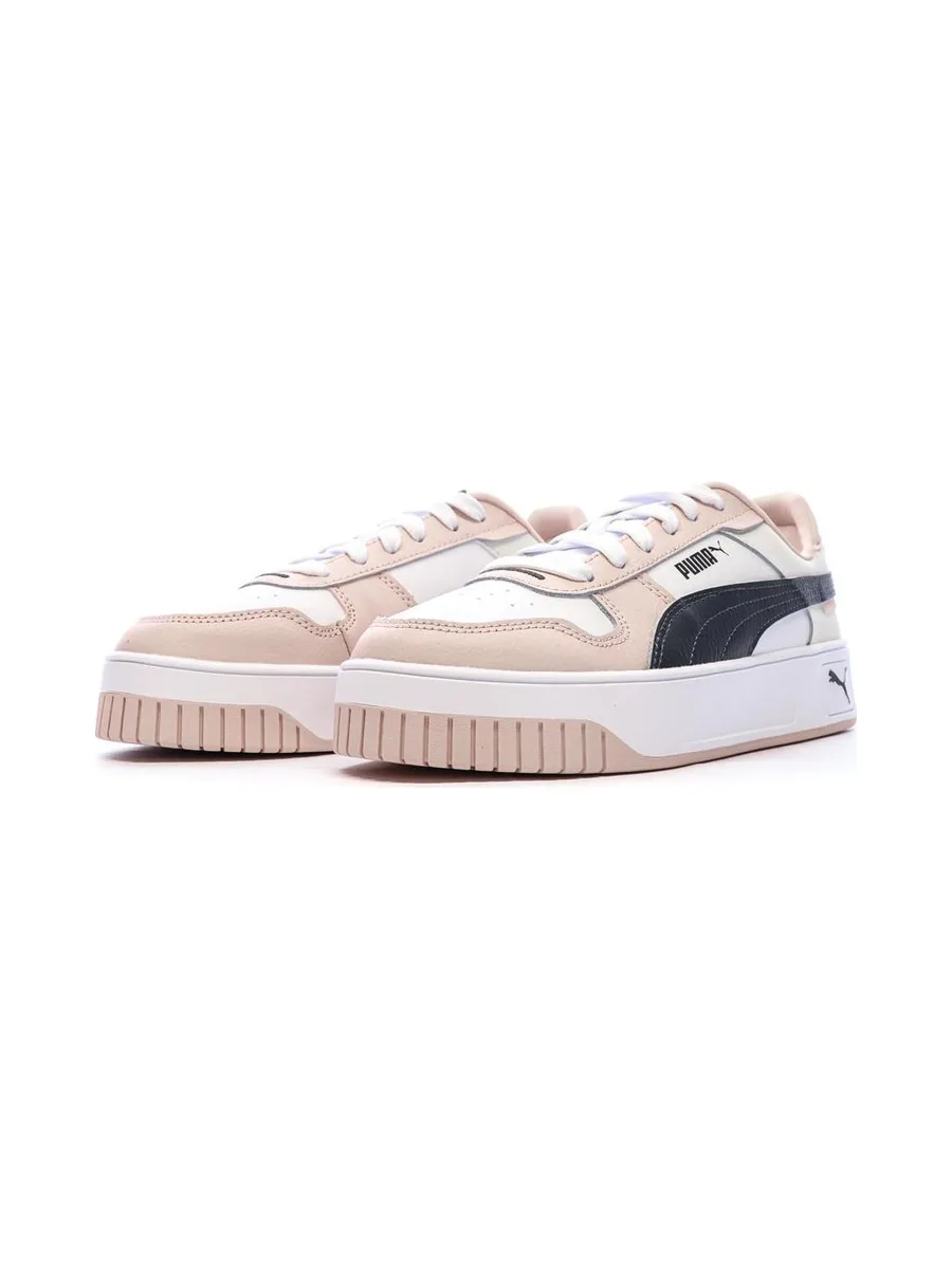 Baskets Blanc/Rose/Noir Femme Puma Carina Street 7