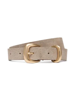 Ceinture Taupe Femme Calvin Klein Jeans 2 Piece Suede - T 1