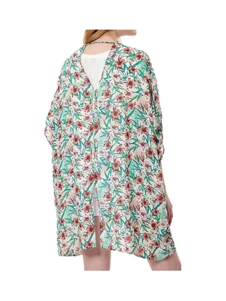 Kimono Fleuries Blanches Femme Kaporal Growe 2