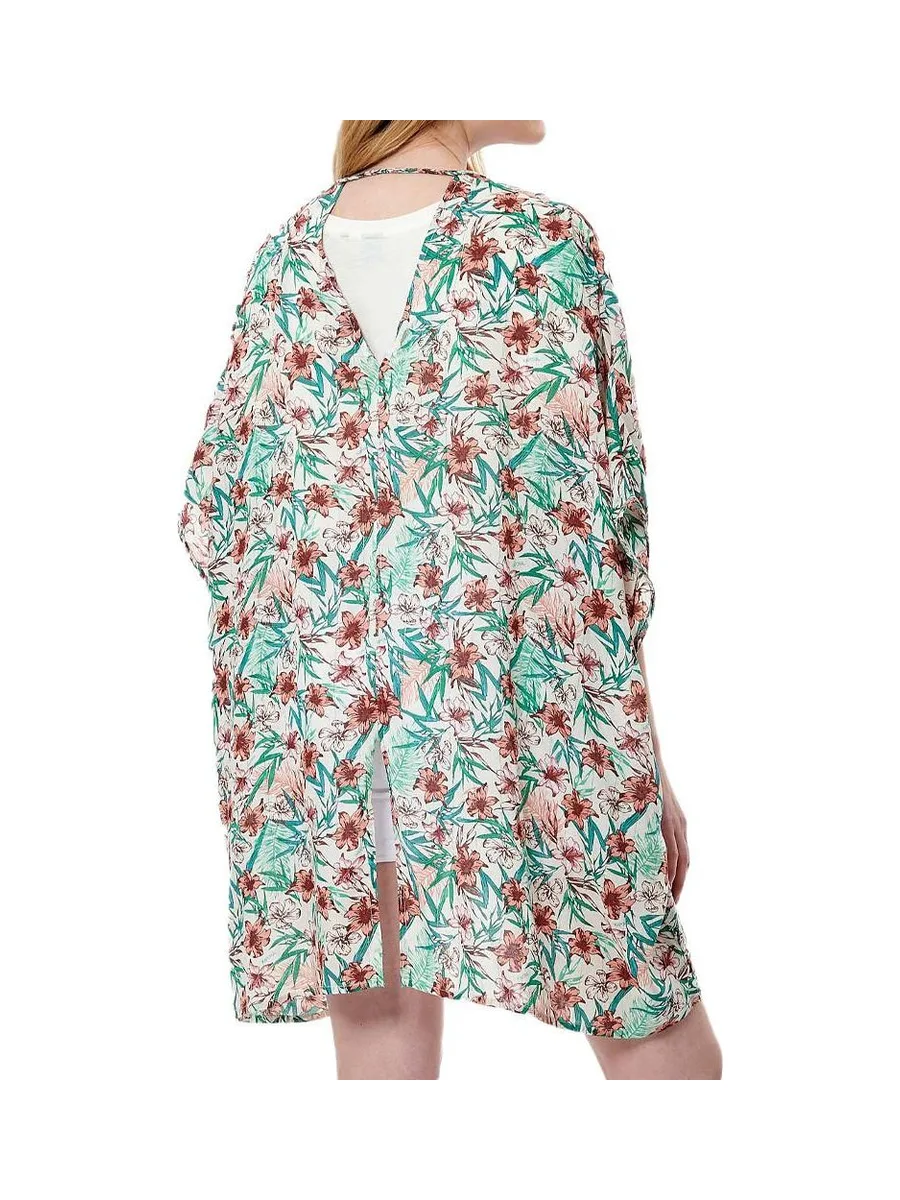 Kimono Fleuries Blanches Femme Kaporal Growe 3