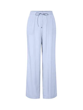 Pantalon fluide Bleu Femme Pieces Wide 1