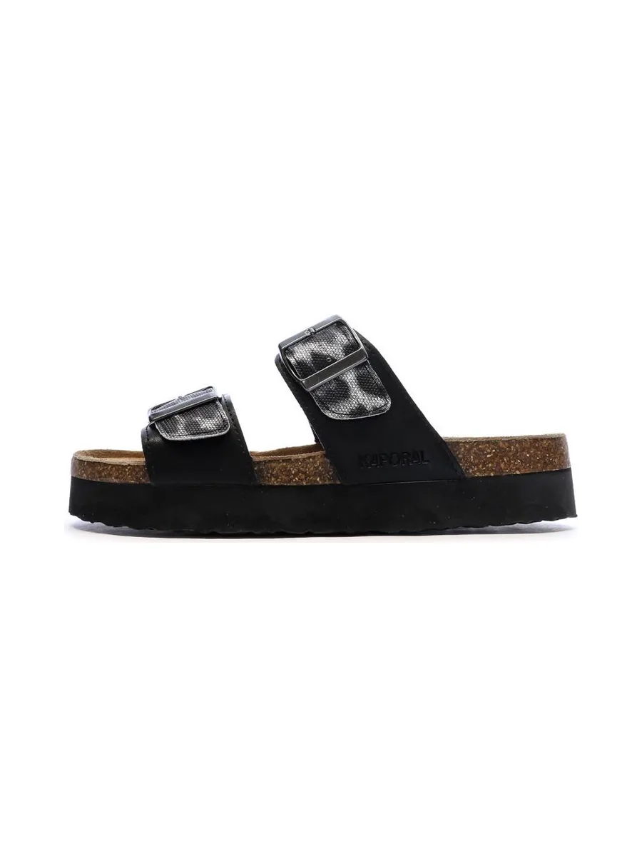 Sandales Noir Femme Kaporal Solinea 2