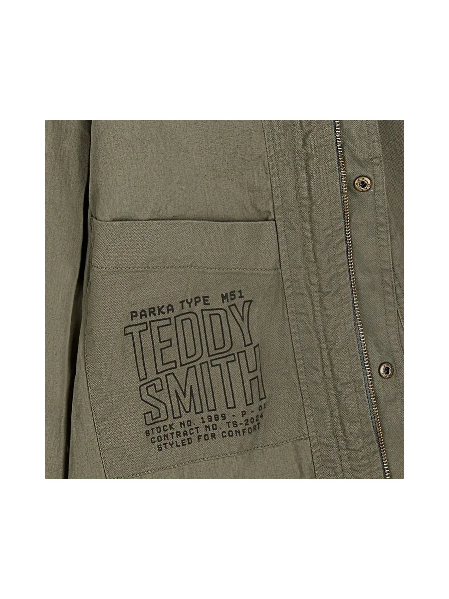 Parka Kaki Homme Teddy Smith Pazo 4