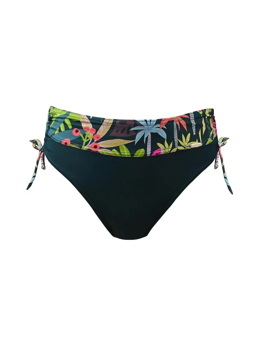 Bas de Bikini Vert Femme Grain de Sable Zig-zag 2