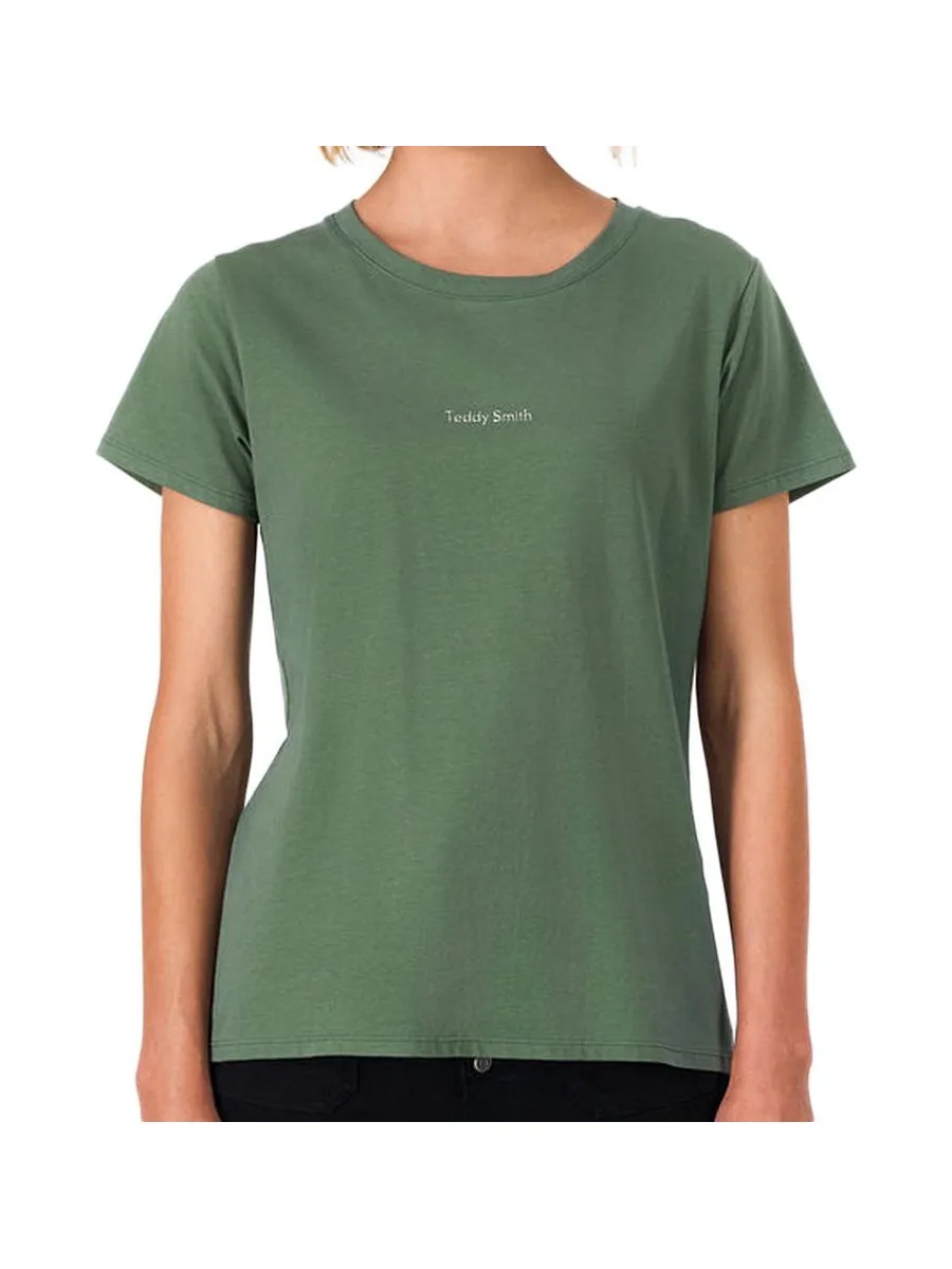 T-shirt Vert Femme Teddy Smith Ribelle 2