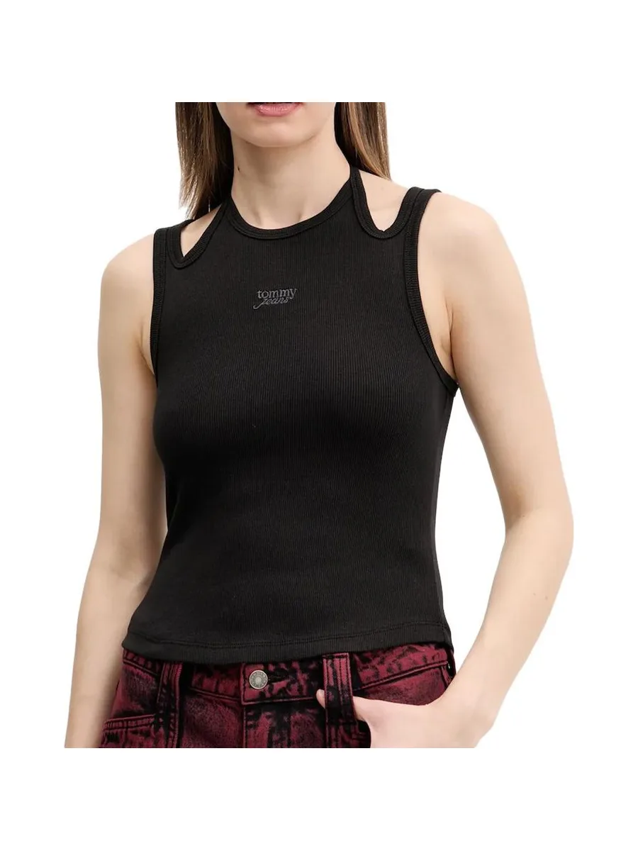 Débardeur Noir Femme Tommy Hilfiger DW0DW20325 2