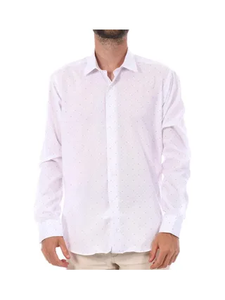 Chemise Blanche à Motifs Homme Saint Hilaire 202 1
