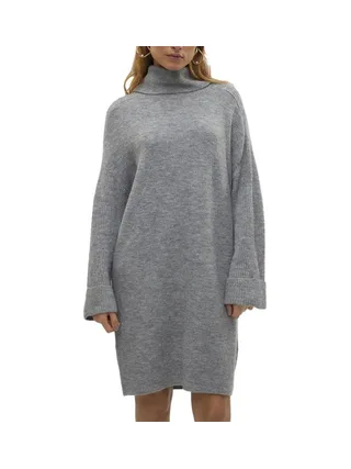 Robe Pull Grise Femme Vero Moda Vmjupiter 1