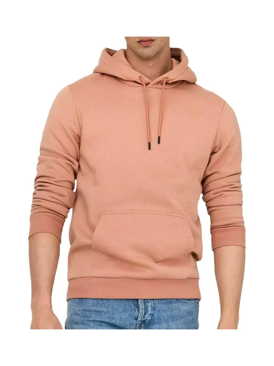 Sweat à Capuche Corail Homme Only & Sons Ceres 22018685 1
