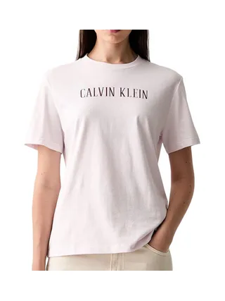 T-Shirt Blanc Femme Calvin Klein Jeans Varsity 1