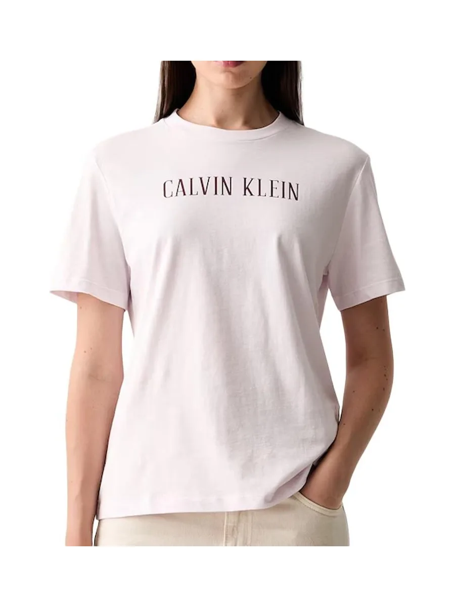 T-Shirt Blanc Femme Calvin Klein Jeans Varsity 2