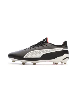 Chaussures de football Noire/Blanche Homme PumaKing Ultimate 1