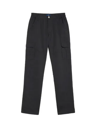 Pantalon fluide Noir Homme TBS FUPPACOT 1