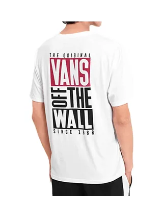 T-Shirt Blanc Homme Vans Logo 2