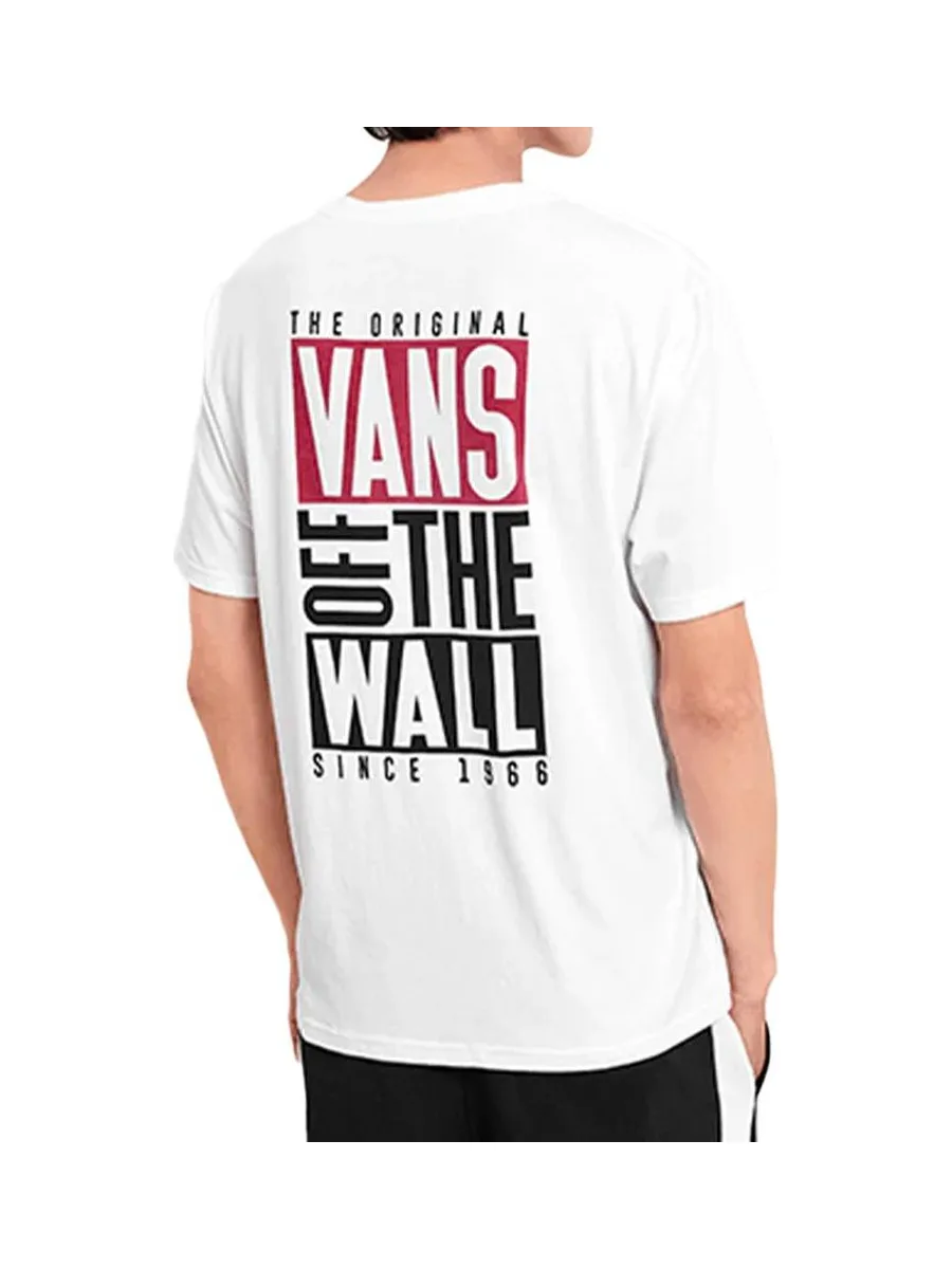 T-Shirt Blanc Homme Vans Logo 3