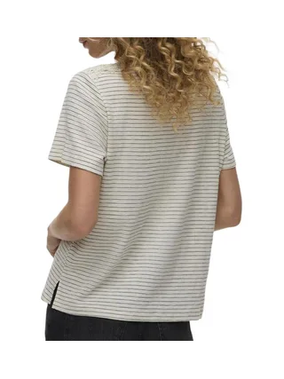 T-Shirt Blanc/Marine Femme Vero Moda Karoline 2