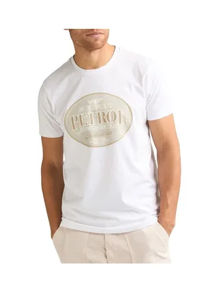 T-Shirt Blanc Homme Petrol Industries Classic 1