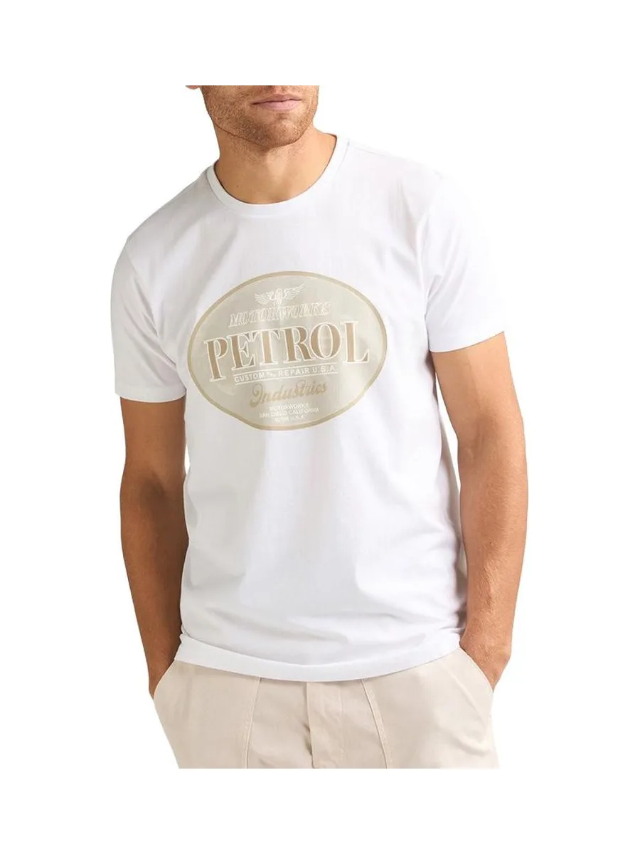 T-Shirt Blanc Homme Petrol Industries Classic 2
