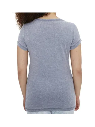 T-shirt Bleu Femme Only Wrongly 2