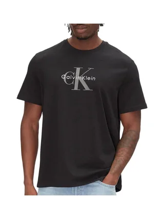 T-Shirt Noir Homme Calvin Klein Jeans Hero 1