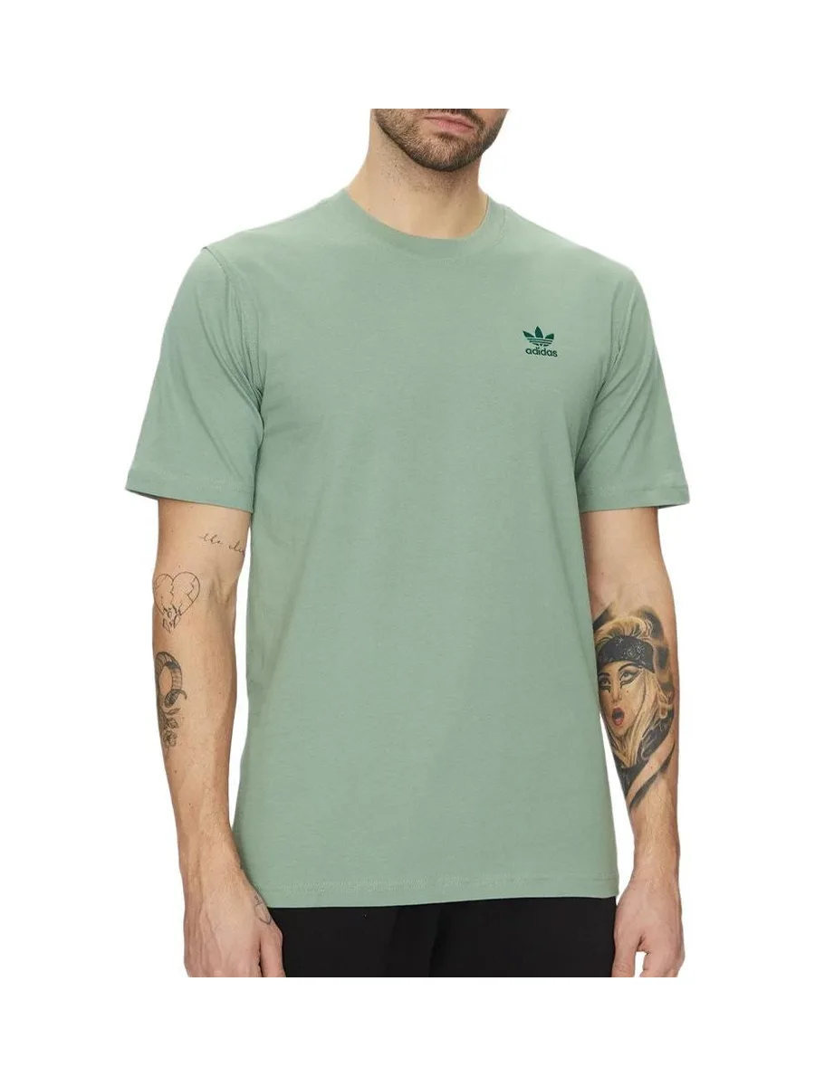 T-Shirt Vert Homme Adidas Trefoil 2