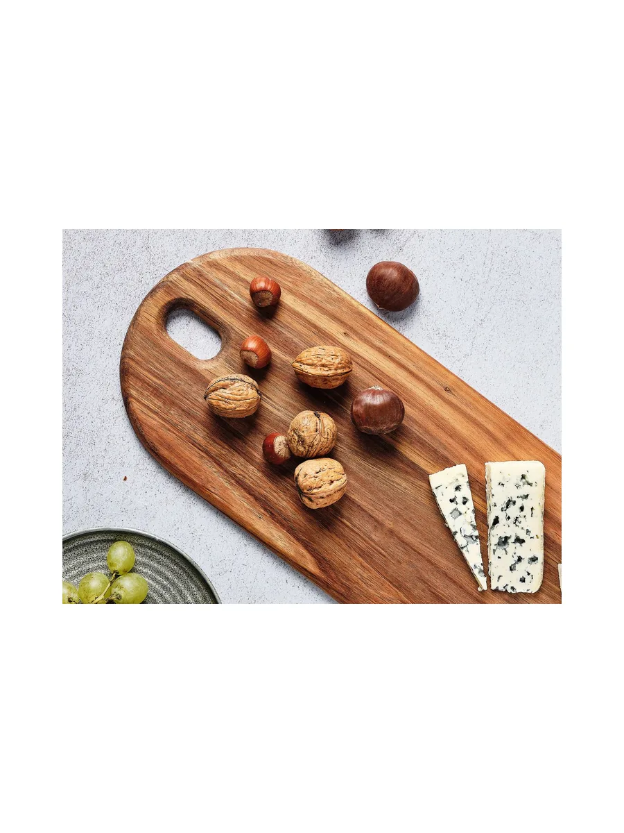 Planche à découper en bois d'acacia ELIN - 55 x 18cm 4