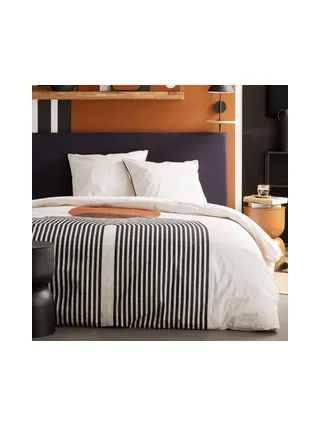 Parure de lit Blanc/Gris Today MOKA 1