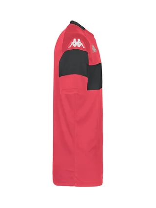 T-Shirt de Sport Rouge/Noir Homme Kappa Dareto 33133WWJR 2