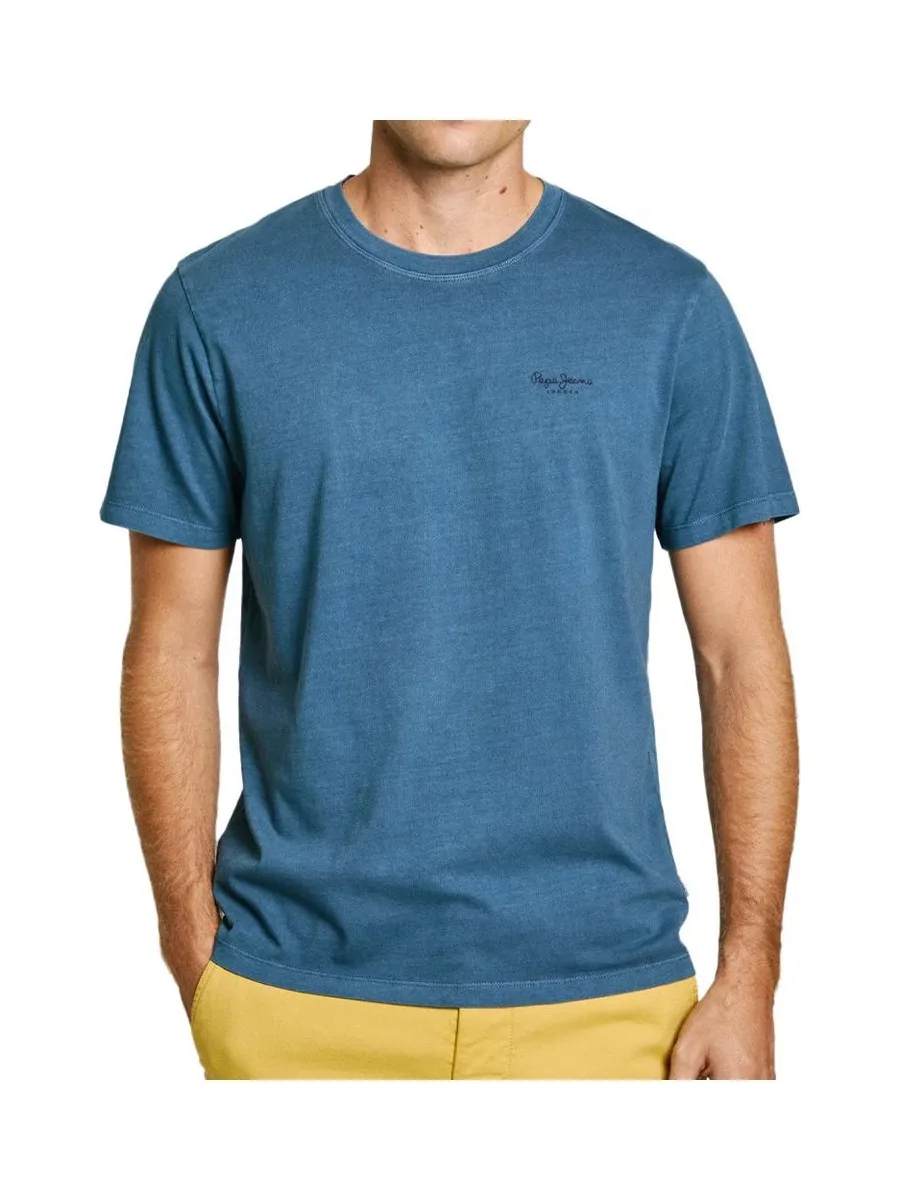 T-shirt Bleu Homme Pepe jeans Jacko 2