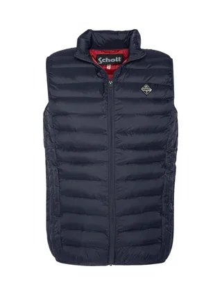 Doudoune Sans Manche Marine Homme Schott Land 1