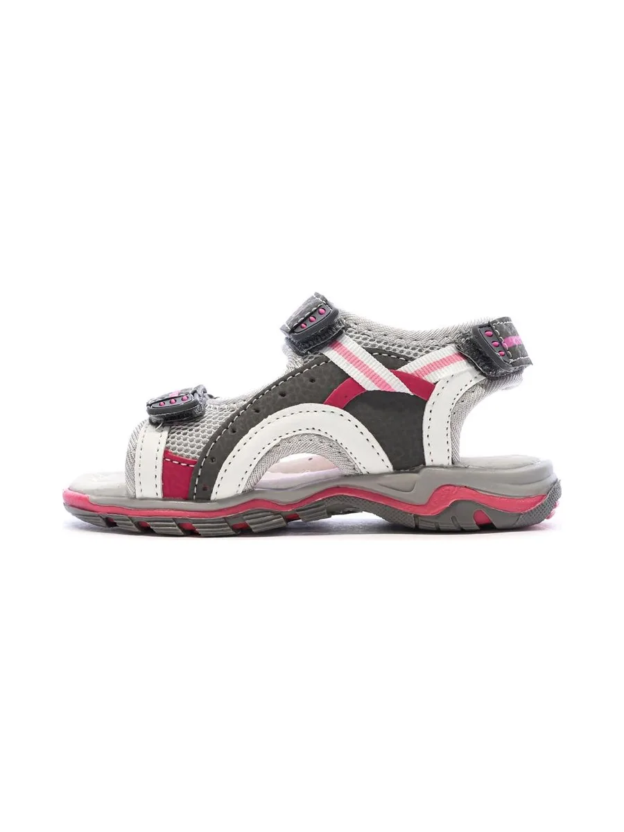 Sandales Grises/Rouges Bébé Kimberfeel Missi 2