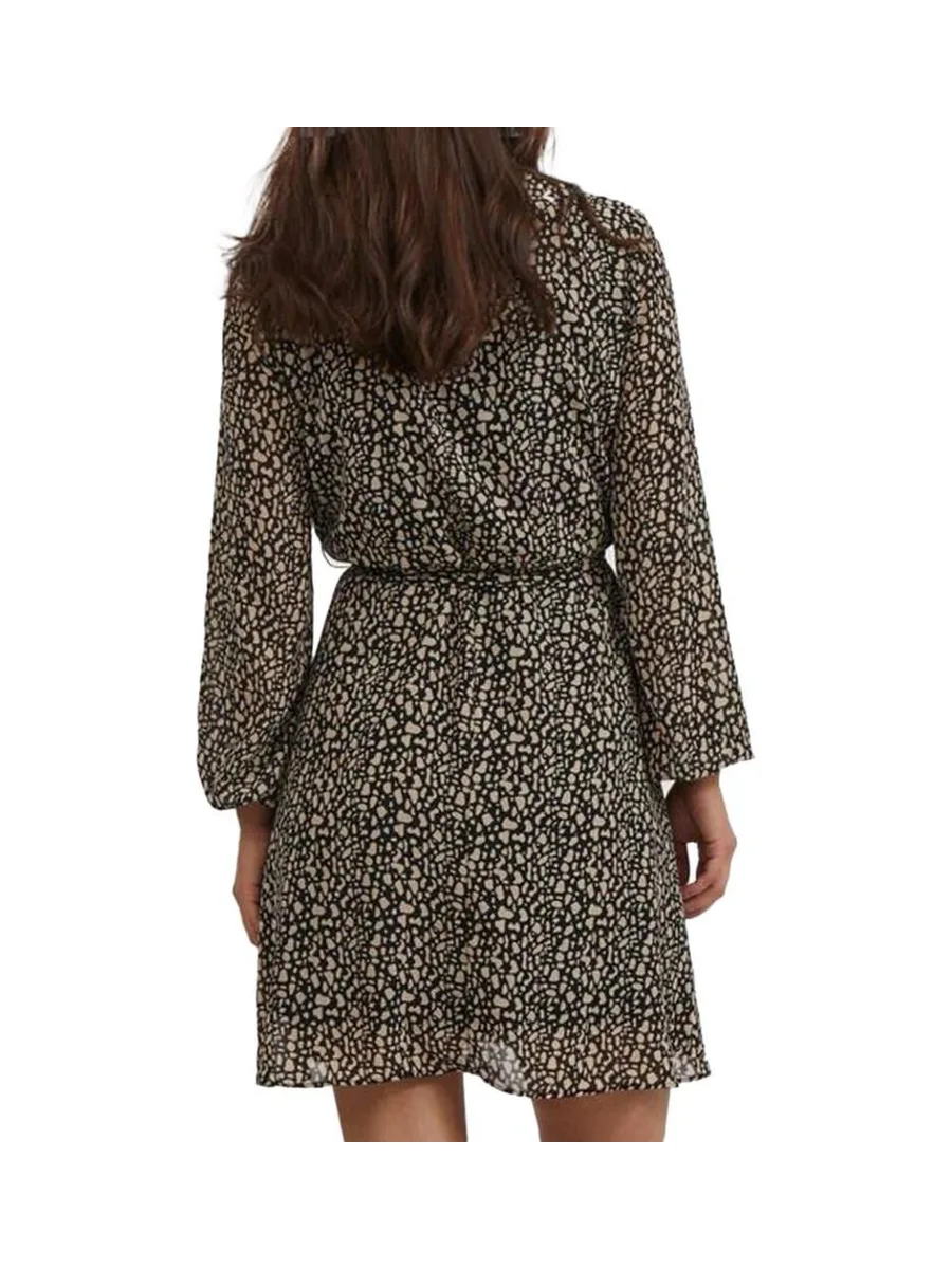 Robe Imprimée Noire Femme Vila Viadeline 3