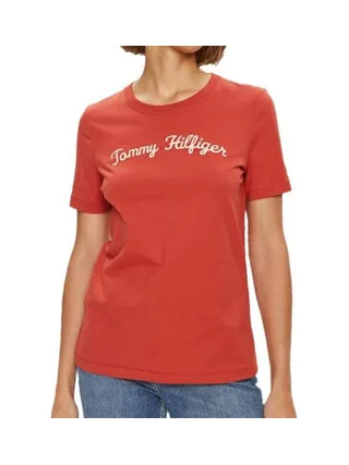 T-shirt Rouge Femme Tommy Hilfiger Breezy 1