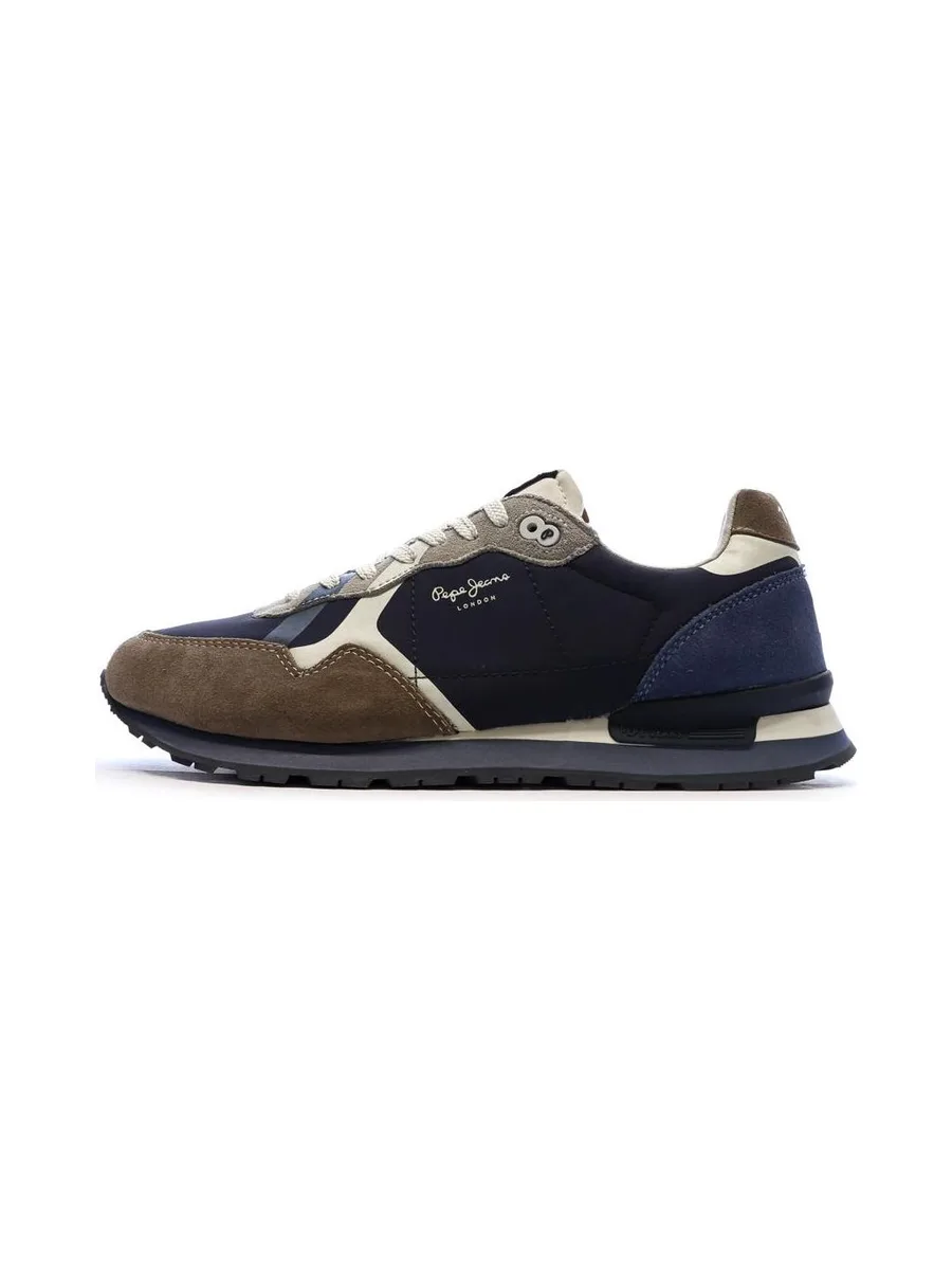 Baskets Marron/Beige Homme Pepe jeans Brit Prints 2