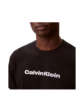 T-Shirt Noir Homme Calvin Klein Jeans 30s Eu Wholesale 2