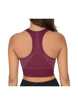 Brassière Rouge Femme Odlo Seamless 2