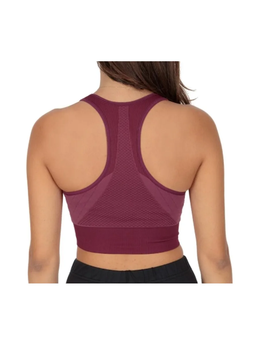 Brassière Rouge Femme Odlo Seamless 3